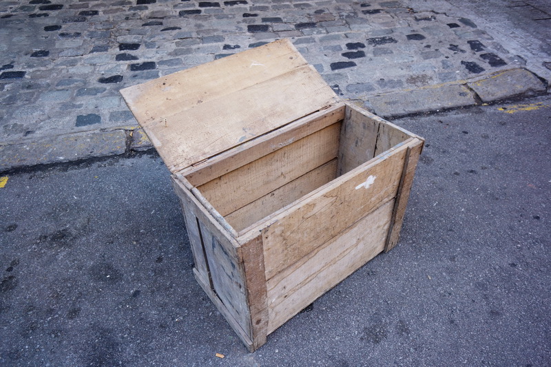 caja embalaje transporte madera tapa bisagra 55x72x37 (18eu.) 1u